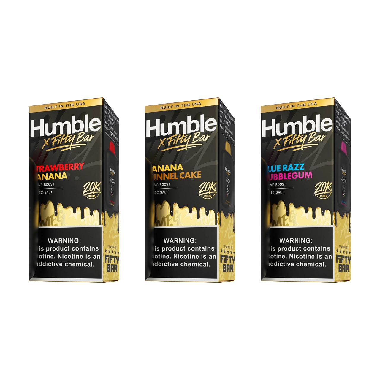 Fifty Bar Humble x 20K Puffs Disposable Vape