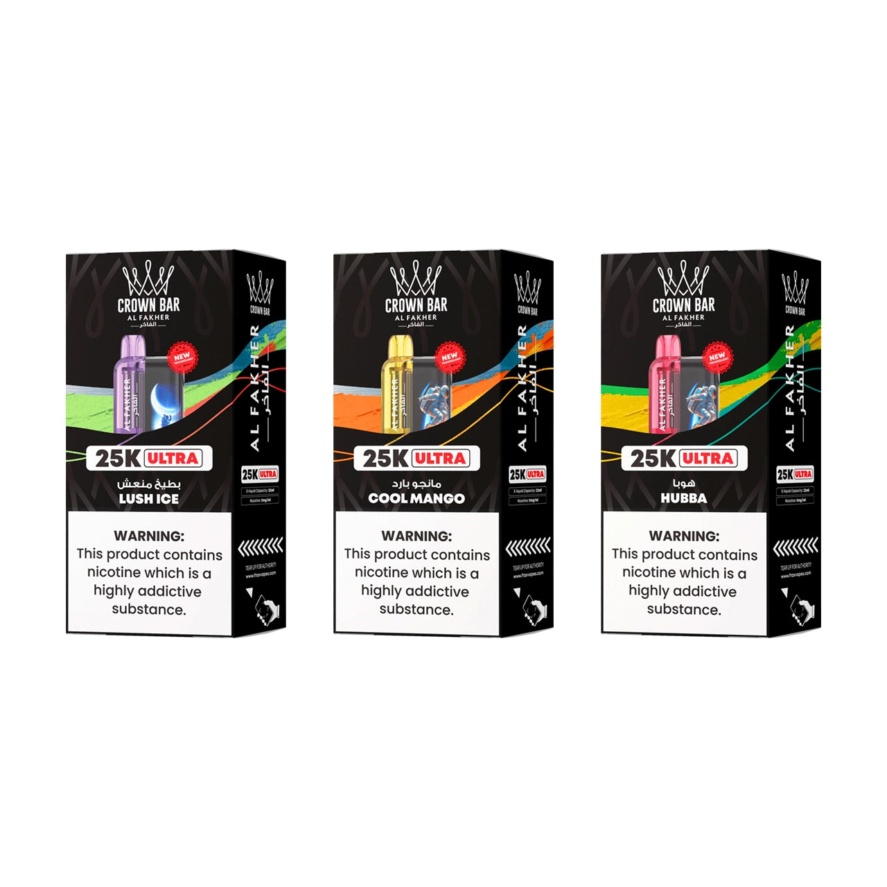 AL Fakher Crown Bar Ultra 25000 Puffs Disposable