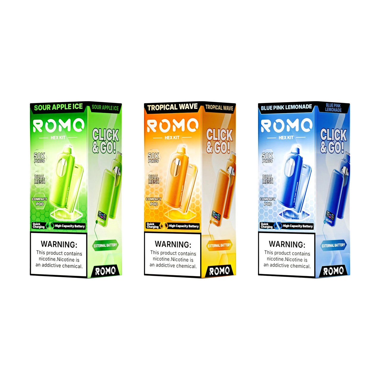 ROMO Hex 50000 Kit & Pod Disposable