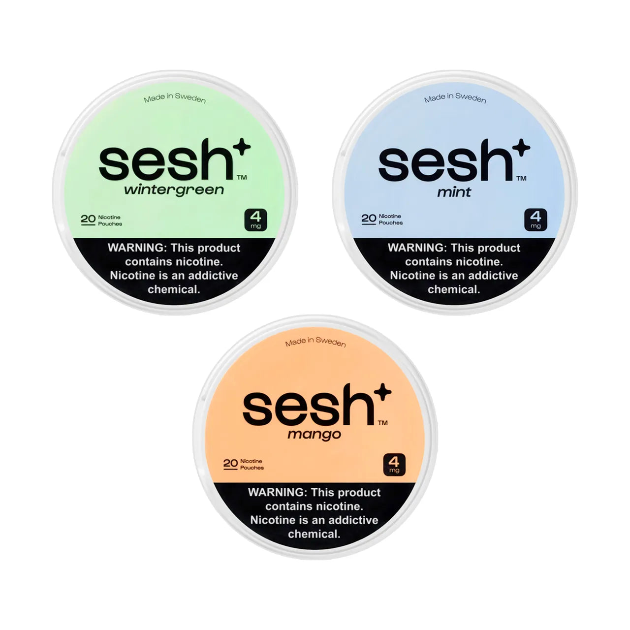 Sesh+ Flavored Nicotine Pouches