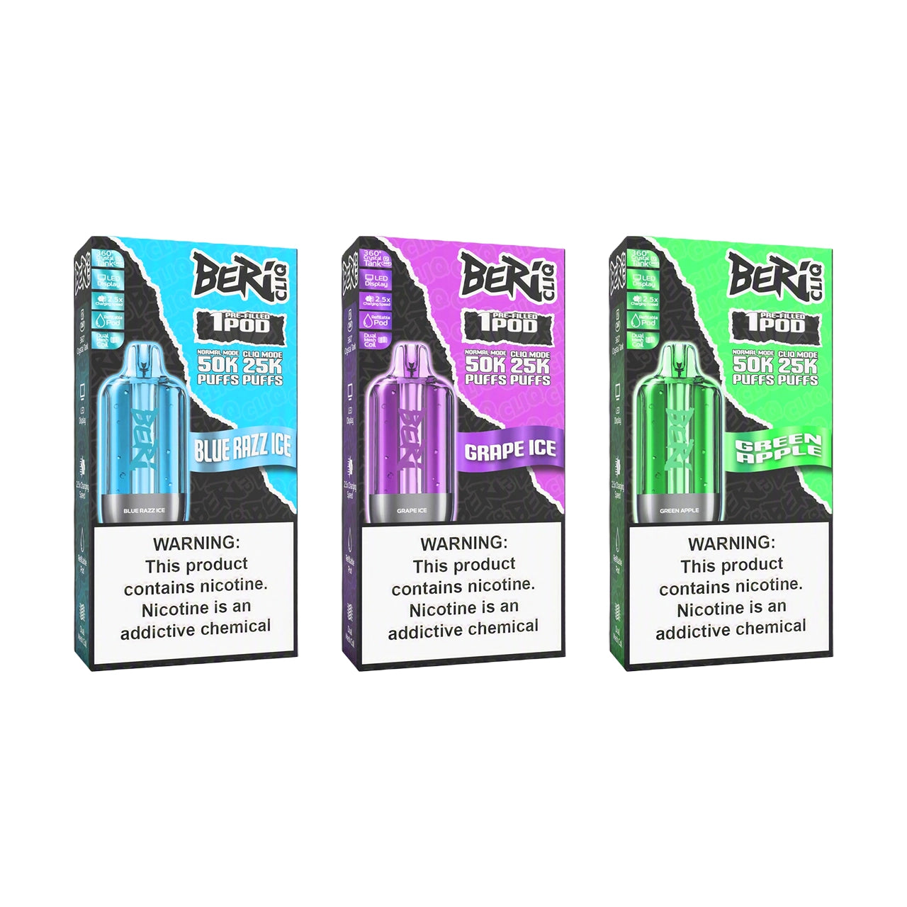 BERI Cliq 50000 Kit & Pod Disposable