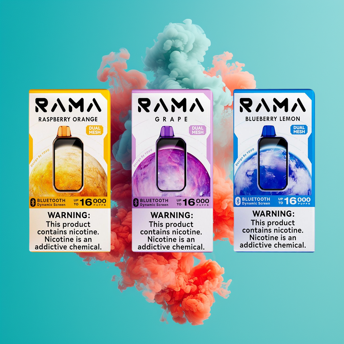 rama by yovo 16000 puffs bluetooth disposable vape Rama Vape 16000 Puffs Bluetooth Kit